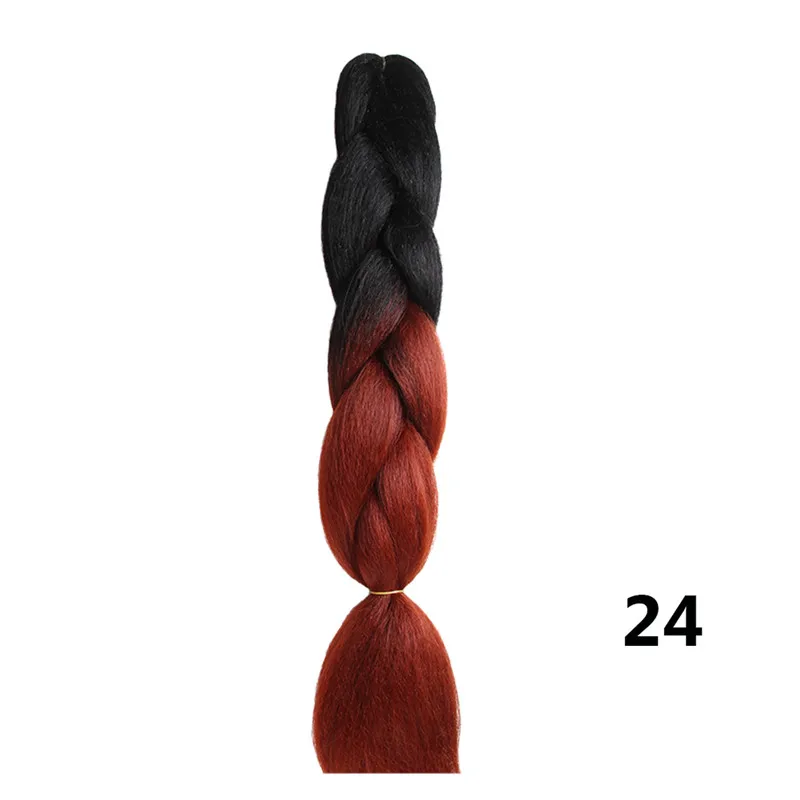 Sambraid jumbo косы ombre канекалон 24 inch плетение волос для вязания канекалон крючком косы синтетических крючком волос 100g - Цвет: P4/30