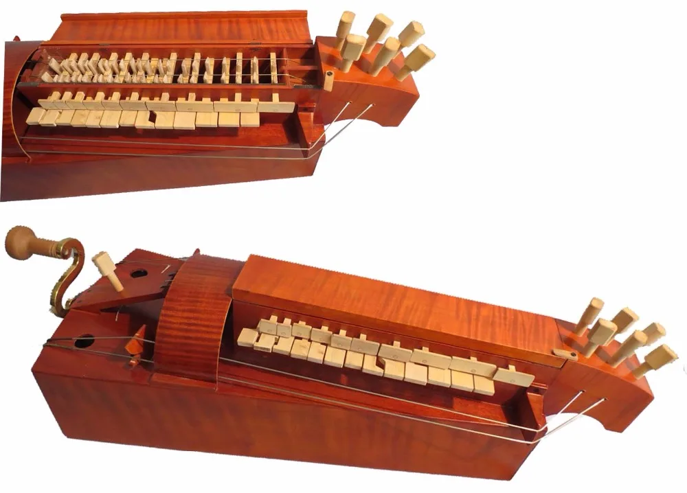 

Hand Made 6 strings 24 keys Hurdy Gurdy,Maple wood