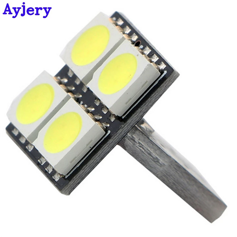 200 шт./лот T10 PCB 5050 4 SMD автомобиля индикация резервного копирования 4 светодиодный лампы, распродажа маркер сбоку световая дверная лампа AC/DC 12 V авто светодиодный свет