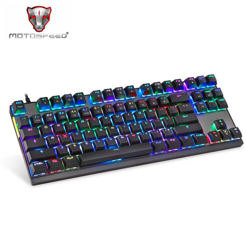 Motospeed K82 игровая механическая клавиатура с подсветкой для геймеров RGB компьютера