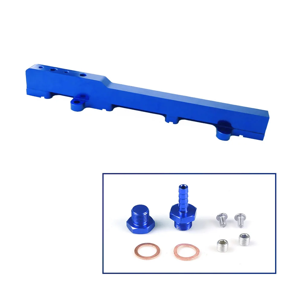 Blue Fuel Rail Fuel Injector Rail Kit for Honda Acura Rsx Integra DC5 Type R K20