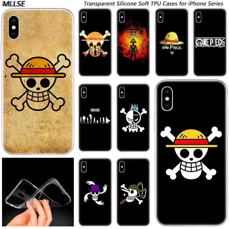 Hot Anime One Piece Logo Fashion Silicone Case Cover Voor Apple Iphones 11 Pro Xs Max X Xr 7 8 6 6s Plus 5s Se Tpu Soft Gevallen Phone Case Covers Aliexpress