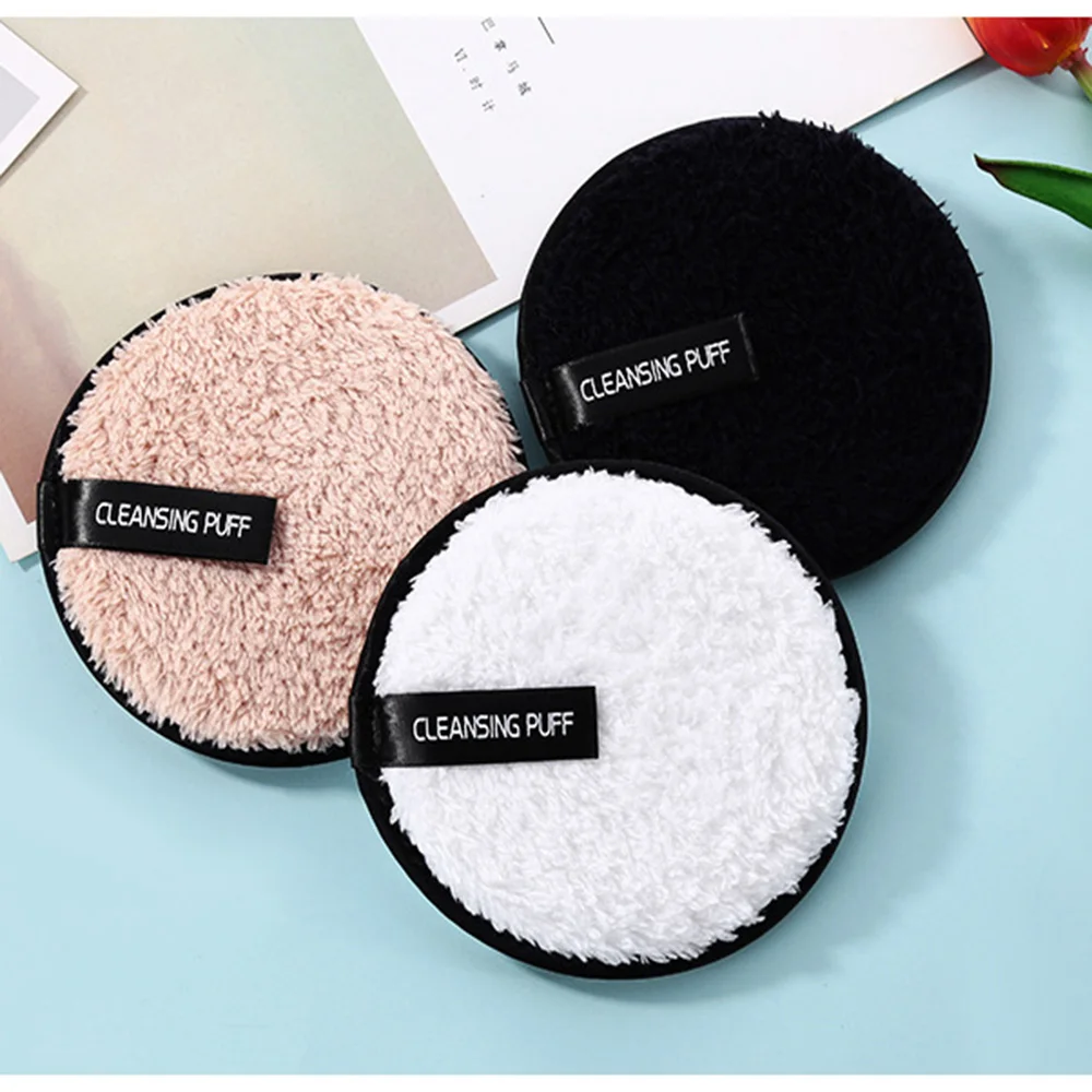 

1PC Soft Microfiber Makeup Remover Towel Face Cleaner Plush Puff Cleansing Cloth Pads Foundation Face Skin Care Tools Reusable