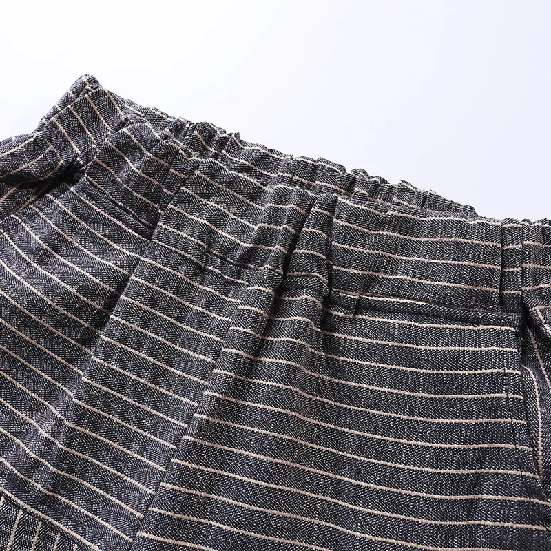 E TOY WORD Summer 2019 new Korean version harem pants tide retro striped casual pants women loose seven points pants women pants E TOY WORD Summer 2019 new Korean version harem pants tide retro striped casual pants women loose seven points pants women pants