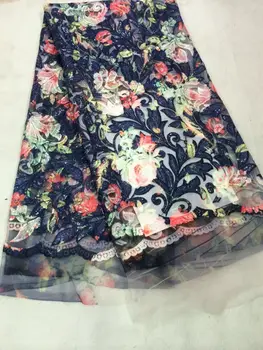 

Beautiful L-92836 Embroidered African net lace fabric for sewing high quality french net lace fabric