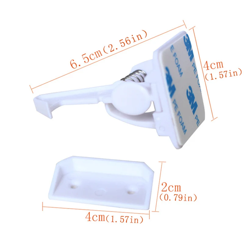 2 шт./партия, Детские Пружинные замки, Детская безопасность, шкаф с ящиком, невидимый замок, не нужно ударить, дети, безопасность, замки для шкафа