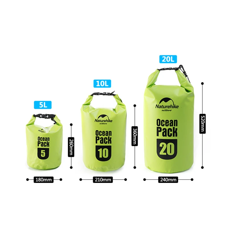 Naturehike bolsa seca 5l/10l/20l Bolsos de hombro vadeo impermeable saco deriva Natación río trekking almacenamiento safty fs15m005-j Naturehike bolsa seca 5l/10l/20l Bolsos de hombro vadeo impermeable saco deriva Natación río trekking almacenamiento safty fs15m005-j