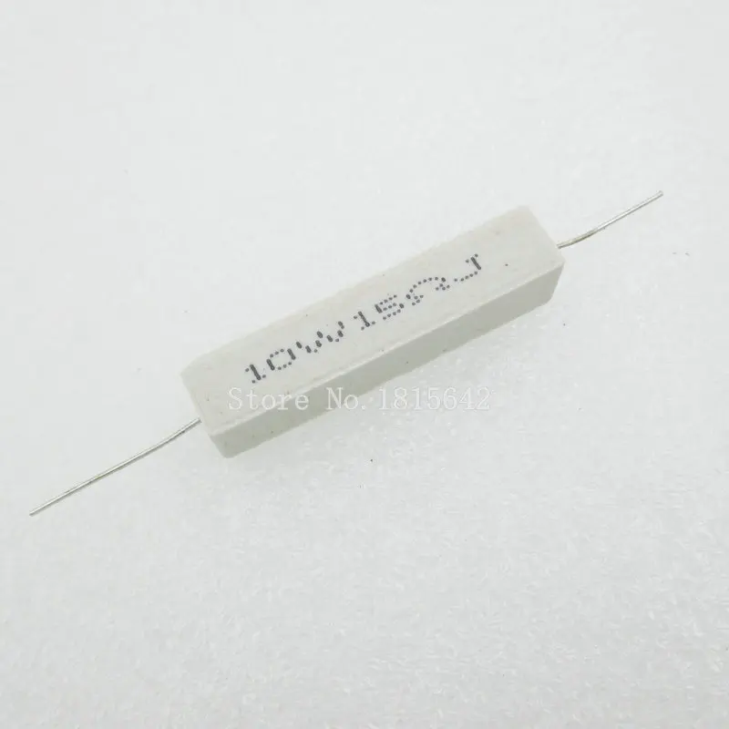 10PCS/LOT Ceramic Cement Resistor 10W 15 ohm 15R Resistance 5% Error
