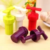 Practical Kitchen Cooking Tools Garlic press Crusher Presser screw squeeze Peeler Garlic Crusher Random Color 5