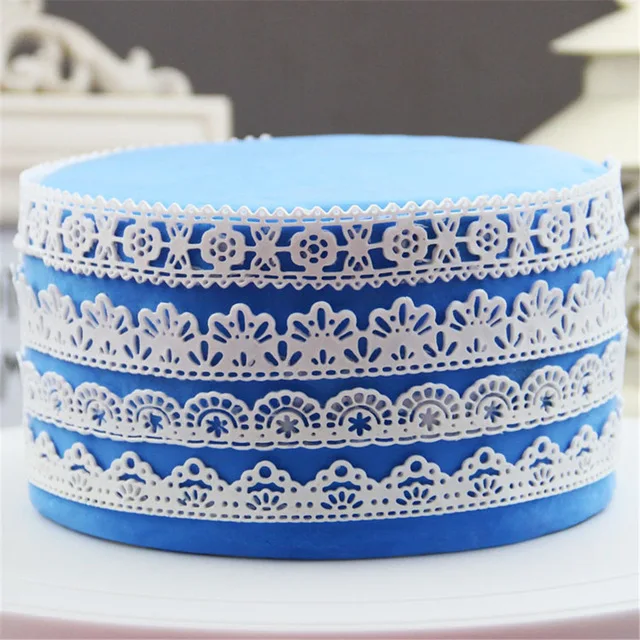 High Quality Silicone Fondant Mat Flower Pattern Lace Mold Home Kitchen Cake Decorating Sugar