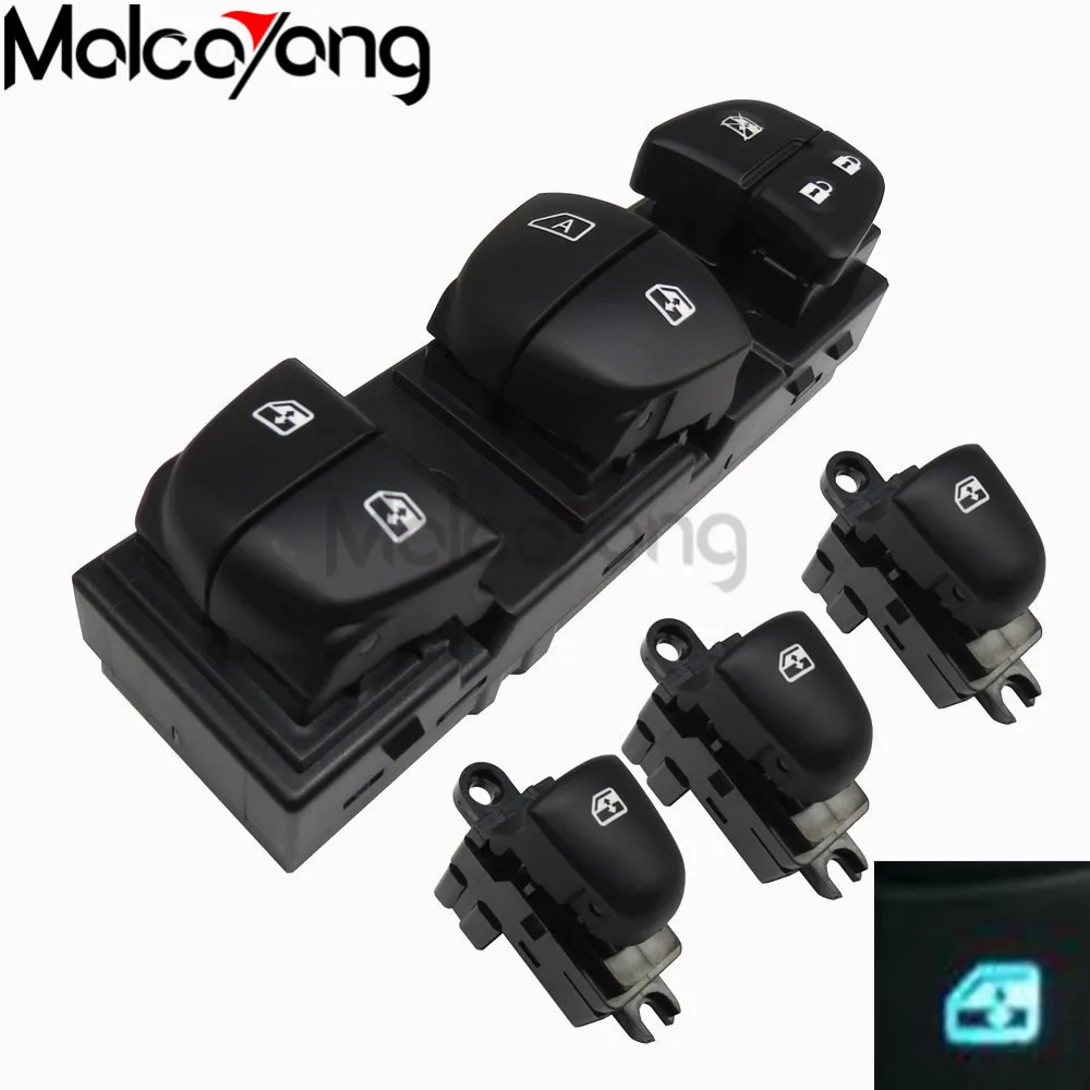 Auto Power Window SwitchSingle Window switch For Nissan QashqaiAltimaSylphyTiidaX-Trail