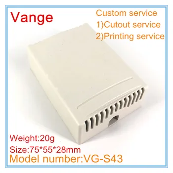 

40pcs/lot mould injection project box 75*55*28mm ABS plastic material instrument housing diy for smoke detector product