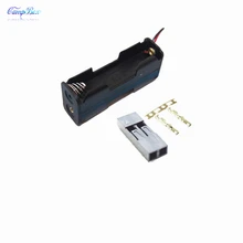 50 шт. 2xAA задняя батарея держатель Гнездо соединительные коробки с 15 см провода, Dupont 2,54 мм 2 P заголовок и обжима