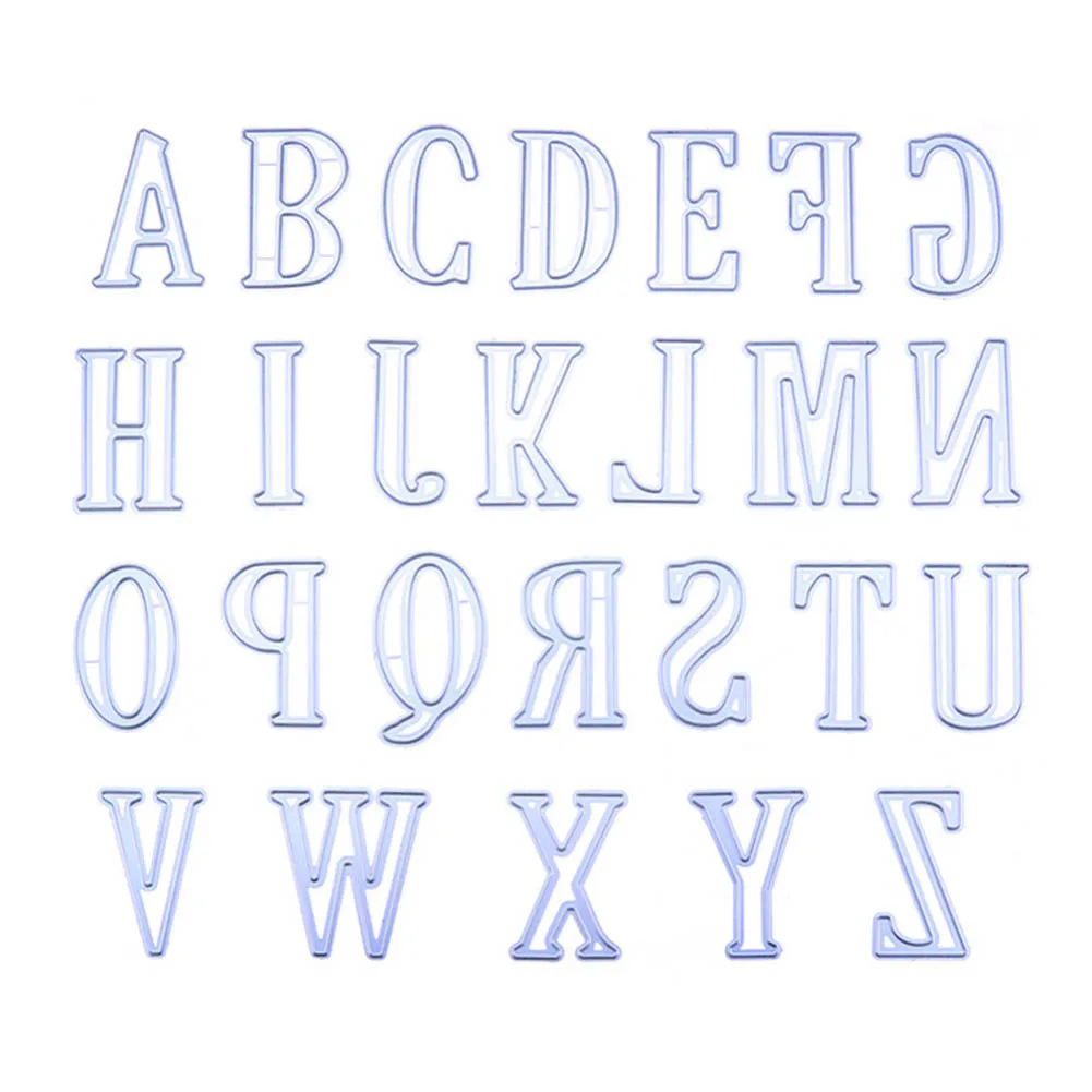 

26pcs DIY Embossing Cutting Dies Tool Mould Set Alphabet Letters Shape For Scrapbooking Photo Album Hogard JU25