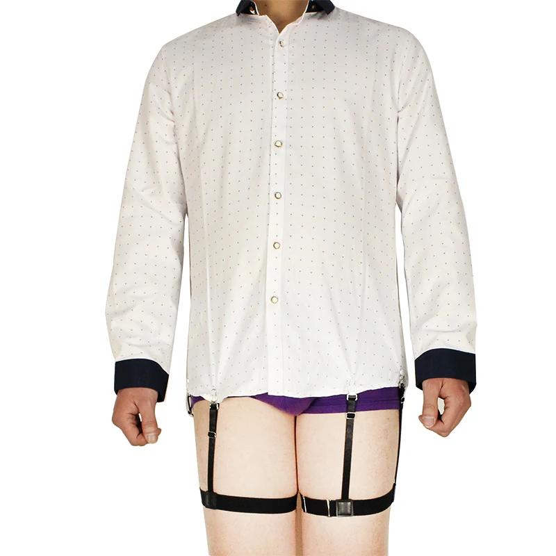 Buy Punk Mens Shirt Stays Garters Suspender Braces For