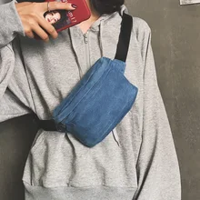 Новая модная джинсовая женская поясная сумка, многофункциональная Повседневная сумка через плечо, Спортивная нагрудная сумка На открытом воздухе, шикарная