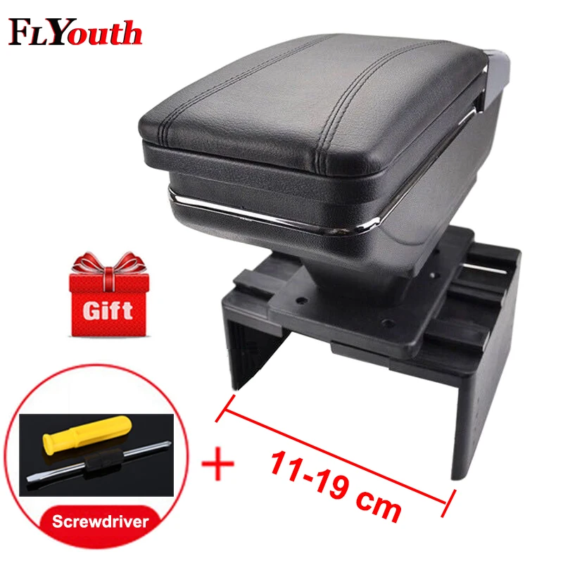 

Universal Car Central Container Armrest Box Pu Leather Auto Car-Styling Central Store Content Box Cup Holder Accessories