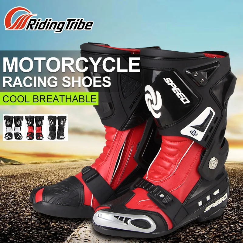

Riding Tribe Motorcycle Riding Boots Motocross Off-road Racing Long Shoes Motorbike Accessories Boots Outdoor Sports Riding Men