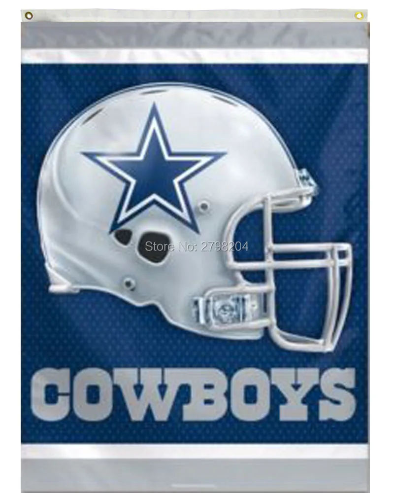 Dallas Cowboys Сад Шлем Открытый Крытый Дом Флаг 3X5 На Заказ Футбол Колледжа Хоккей