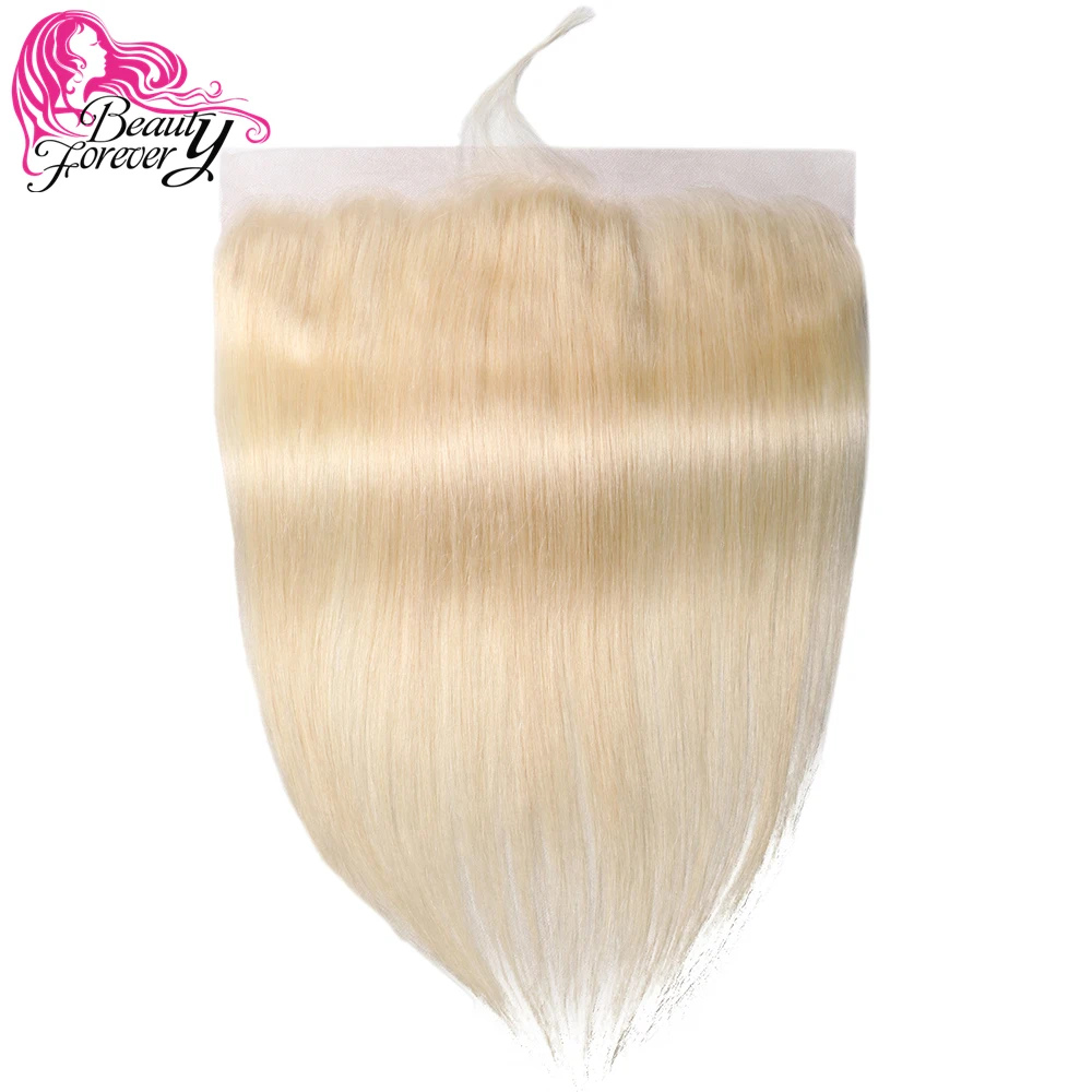 

Beauty Forever #613 Brazilian Straight Lace Frontal Closure 13*4 Free Part Ear to Ear Remy Human Hair Free Shipping