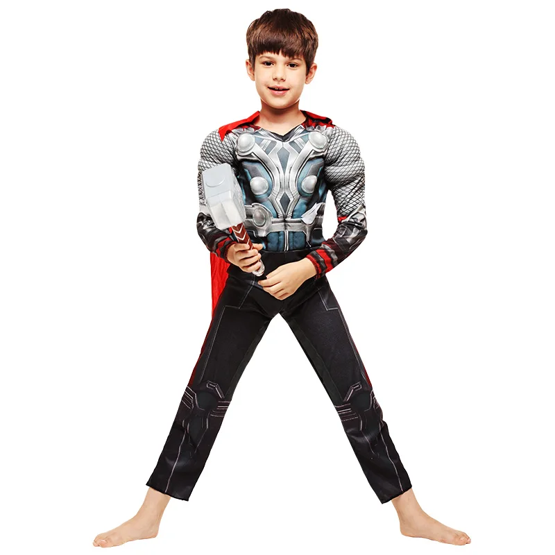 Ragazzi Thor Deluxe Costume Marvel The Avengers Supereroe Bambino Per Bambini Costume