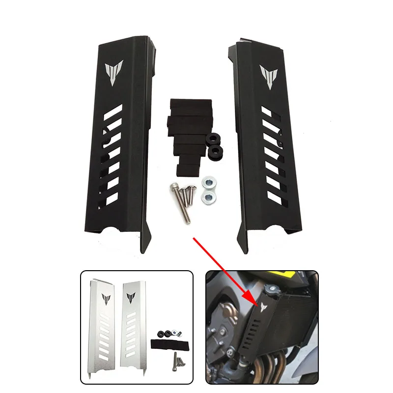 

MT-09 MT09 MT 09 Motorcycle Aluminum Radiator Grill Grille Guard Protector Side Cover for Yamaha MT-09 FZ-09 2013 2014 2015 2016