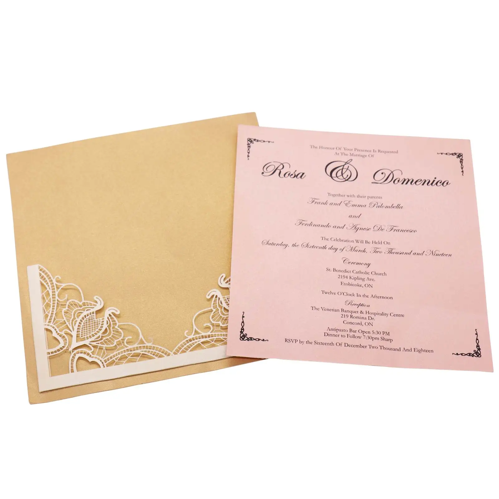 

10 pcs /lot Romantic wedding hollow invitation card Europe style banquet Engagement Blank Inner Sheet Hollow Birthday Invitation