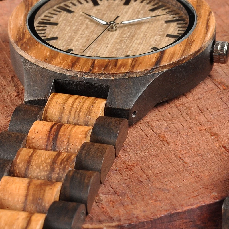 Personalized Wood Watches for Men Engraved Anniversary Gift Groomsmen Gift Family Present for Father