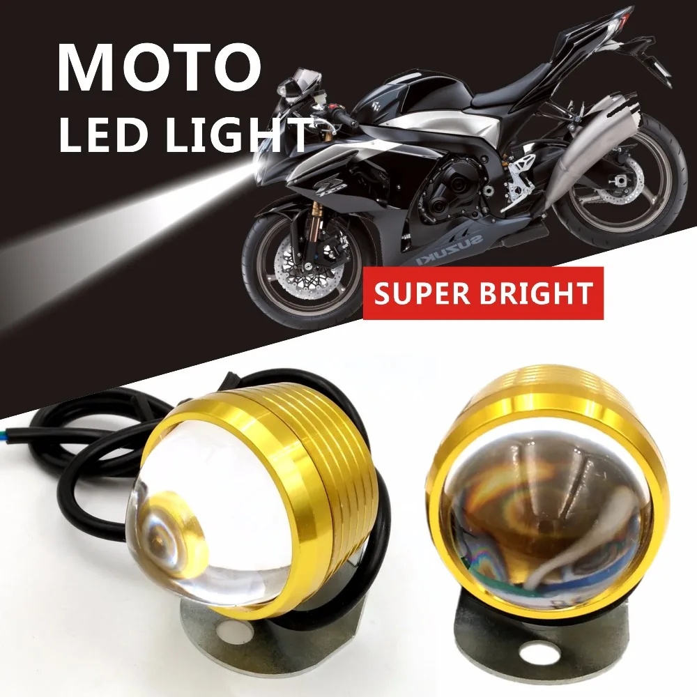 2Pcs Super bright motorcycle Headlight 3000LM Waterproof AUto Driving motor Spot Head Lamp Fog