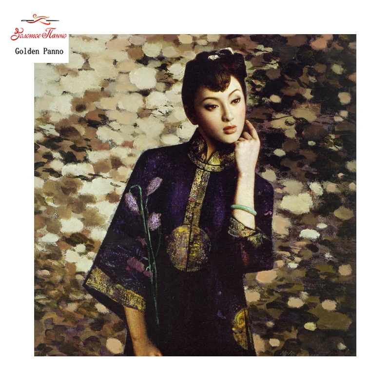 

Golden Panno,Star girl,sleeping baby,pattern print canvas DMC 14CT 11CT DMS Cross Stitch Embroidery Needlework kits Sets 0524