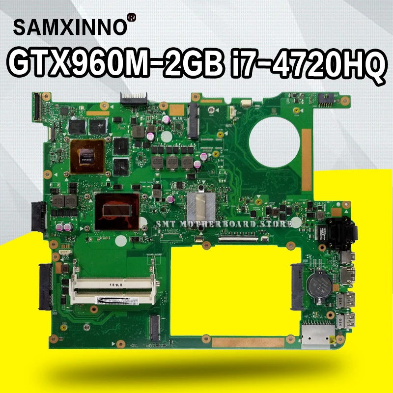 buy GTX960M 2G G771JW Motherboard with i7 4720HQ For ASUS ROG G771JW G771JM G771JK G771J G771 Laptop Mainboard Motherboard test OK