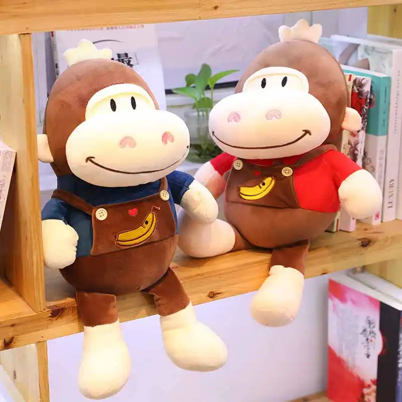 stuffed gorilla with banana