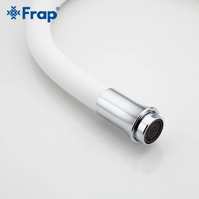  Frap Business Style Black White Red Silica Gel Nose Any Direction Kitchen Faucet Cold and Hot Water - 32995216923