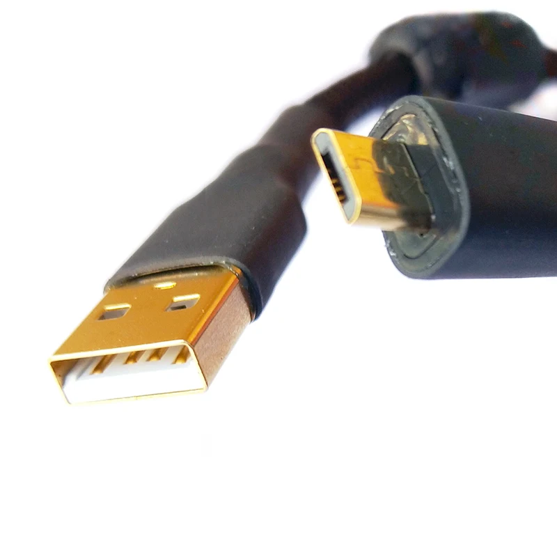 OTG usb линия HIFI USB кабель двойное магнитное кольцо позолоченный усилитель кабель DAC USB A к micro usb