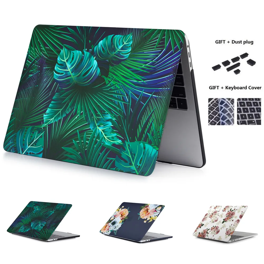 Чехол для ноутбука с цветком для Apple MacBook Air Pro retina 11 12 13 15 для New Pro 13,3 дюймов Сенсорная панель с крышкой клавиатуры