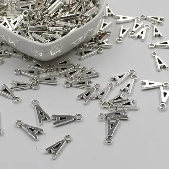 

20 pcs Double Side Alphabet(A)Letter Tag Charm Pendant Initials Jewelry Making