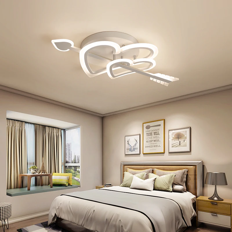 

Ceiling Chandelier for bedroom Minimalism Art Decor iron acrylic lustre luminaria lampadario modern Led Chandelier lighting