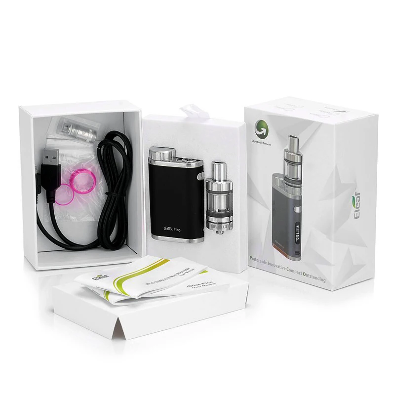 Eleaf iStick Pico TC 75 Вт стартовый мод с атомайзером MELO III 2 мл EC 0 3 Ом катушка головка