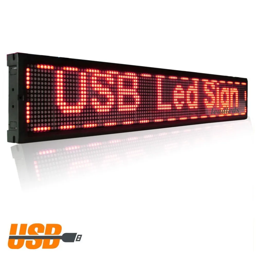 

30inche 16 x96 pixel indoor LED sign Wifi iPhone Programmable Scrolling Moving advertising LED Display Board
