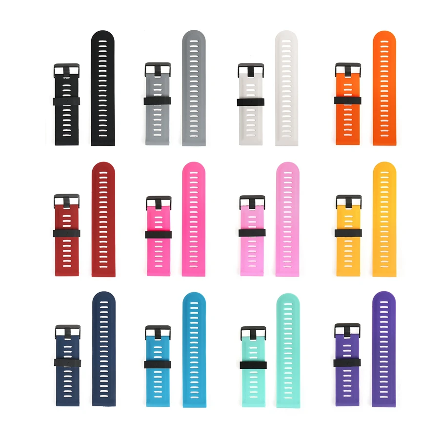 

50pcs Replacement Silicone Watchband Strap for Garmin Fenix 3 / Fenix 3 HR / Fenix 5X GPS Watch With Tools Wristbands