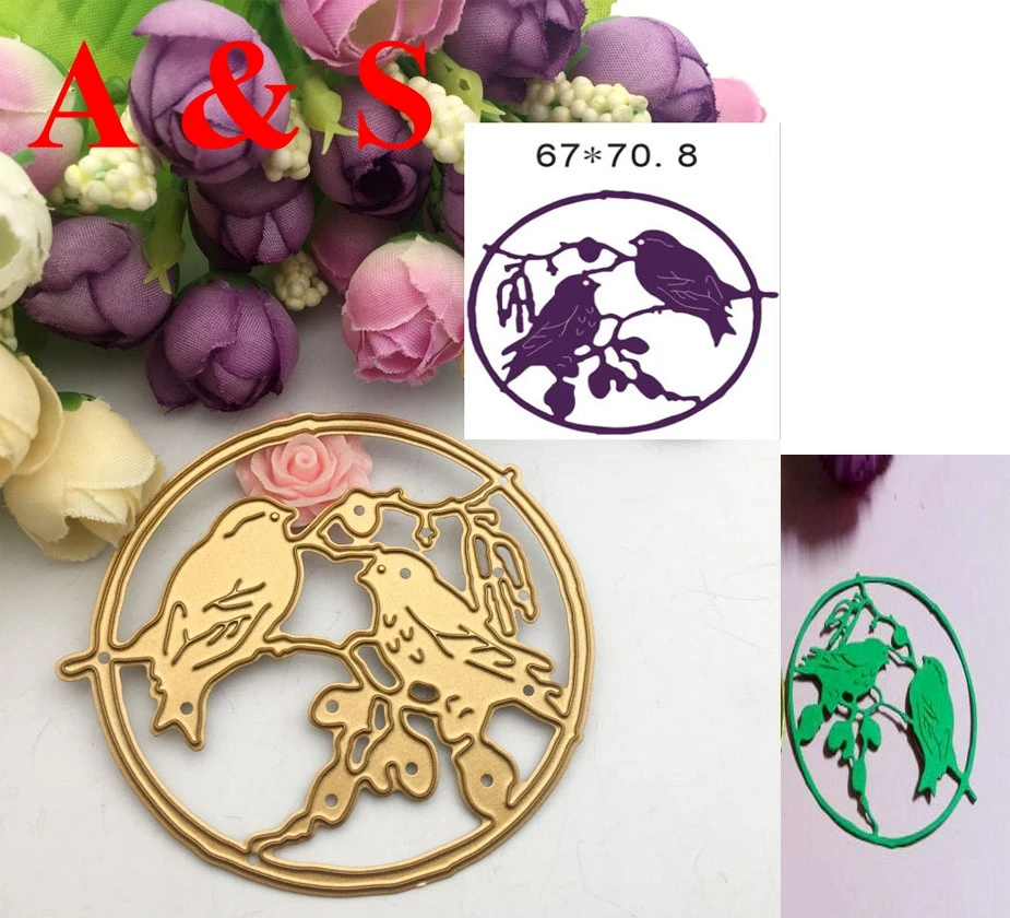  Q60 METAL CUTTING DIES Bird card frame album paper craft wedding invitation embossing stencil art c - 32829073070