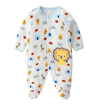 

Unisex Baby Rompers Cartoon Animal Clothing Set Spring Girls Warm 100%cotton Clothes Boys Foot Overalls Newborn Infant Jumpsuit