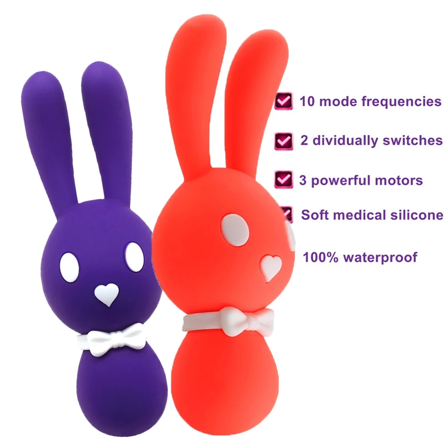 10 Mode Silicone Rabbit Vibrating Eggs Poweful Female Clitoris G Spot Stimulator Vibrators For