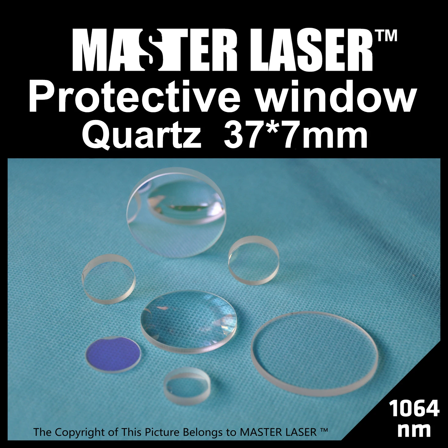 Защитное окно кварца 1064nm для лазерной гравировки|window machine|window protection |