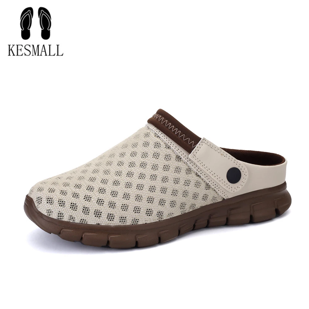 KESMALL الرجال لينة النعال الصيف عشاق التدرج كبيرة حجم الصنادل تنفس الأحذية المنبع مع استنزاف حفرة سريعة تجفيف متعطل KESMALL الرجال لينة النعال الصيف عشاق التدرج كبيرة حجم الصنادل تنفس الأحذية المنبع مع استنزاف حفرة سريعة تجفيف متعطل