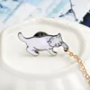 Creative Cute Little White Pearl Cat Brooch Pins Chic Fashion Jewelry Bijoux Brooch Women Best Gift Wholesale Pins And Brooches ► Photo 3/6