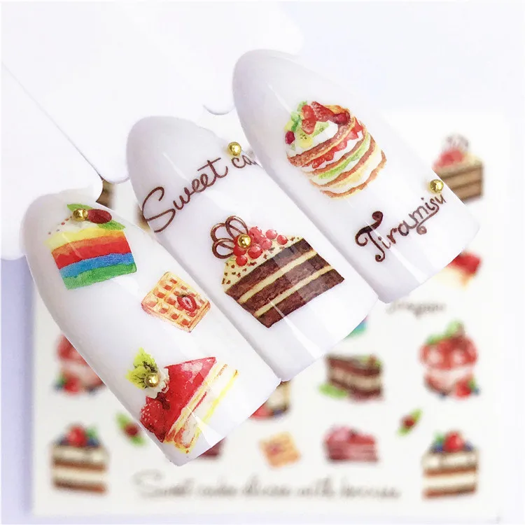 1 шт сладкие кексы дизайн ногтей маникюр замочить от Эмаль Гель лак УФ-гель для ногтей лак Bcv282 - Цвет: D