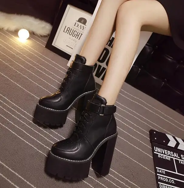 chunky heels boots (7)