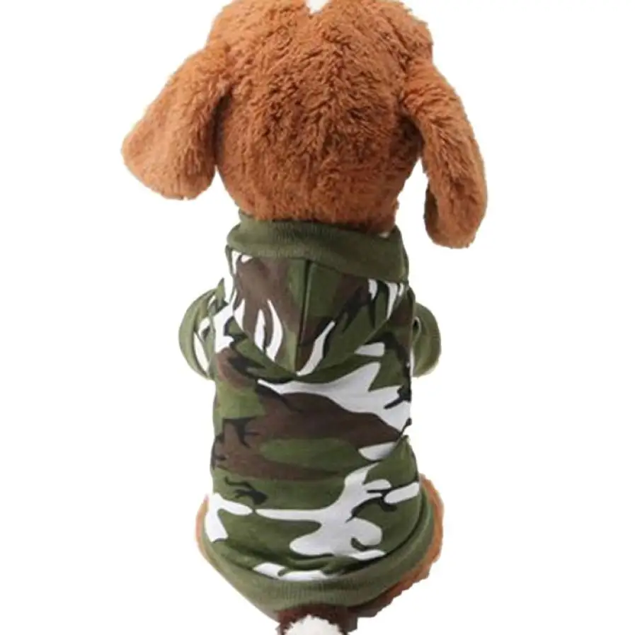 NewNew собака Костюмы Pet Толстовка Camo Камуфляжные пальто толстовки костюм леверт челнока dig2