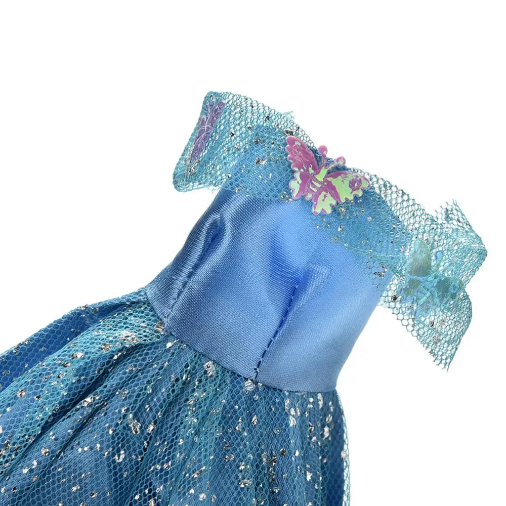 Новейшее модное Кукольное платье для девочек, игрушки, свадебное платье принцессы с открытыми плечами, вечерние кружевные платья для кукол Барби, аксессуары